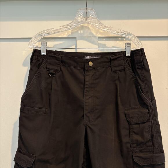 5.11 Tactical Pants Mens 34x32 Black Taclite Pro Cargo Ripstop D-Ring 74273 - Picture 4 of 15